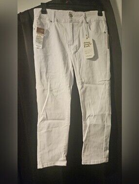 Women's  White Skinny Stretch Pants -